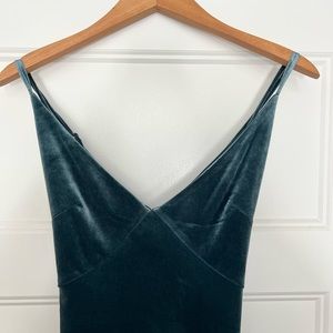 Forever 21 jewel blue velvet dress
